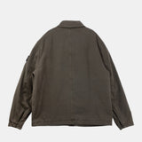 Stone Island 4100048 PADDED COACH JACKET WITH ANTI DROP FINISH, Coal Grey