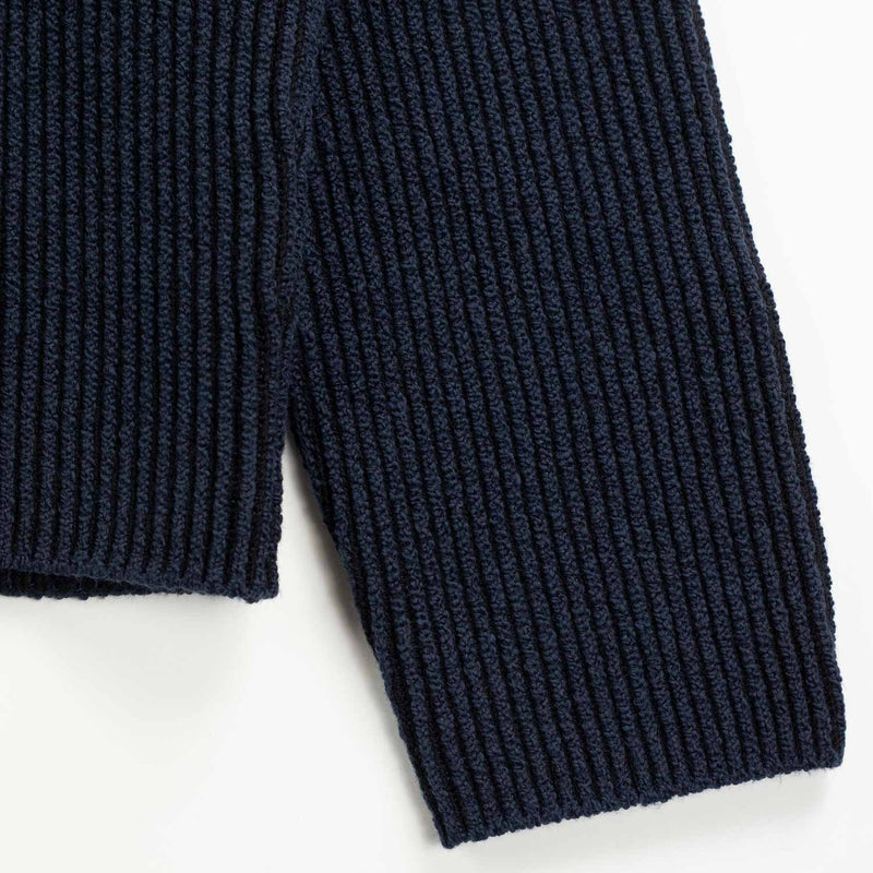 Stone Island 5100023 MOCKNECK SWEATER, Dark Navy