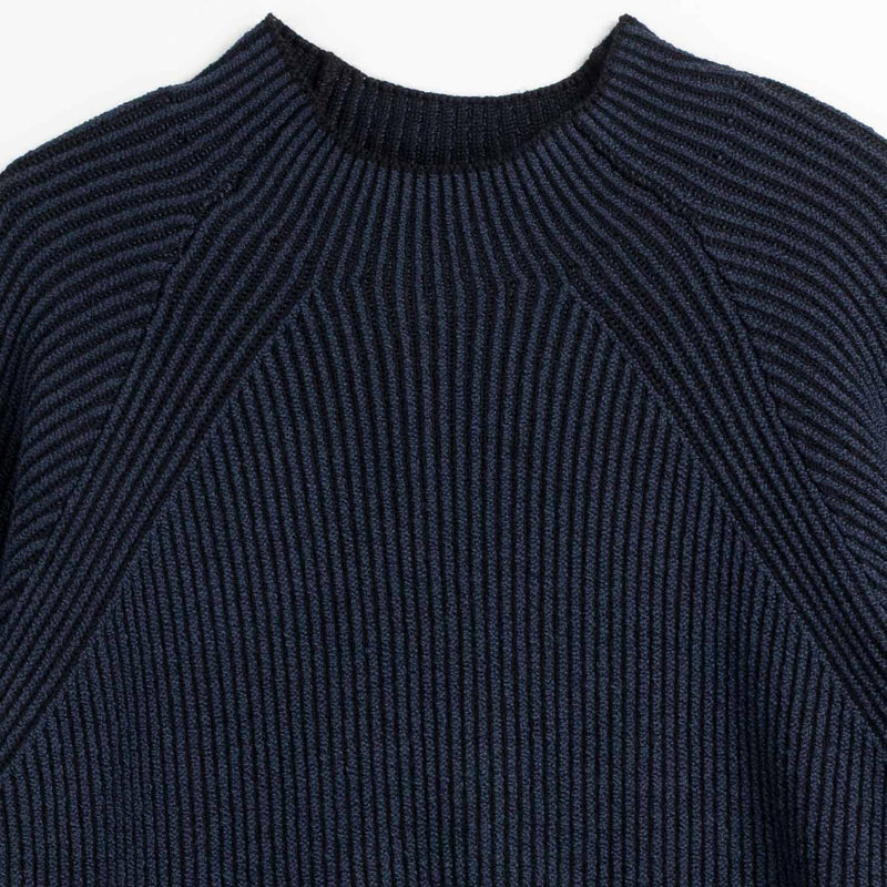 Stone Island 5100023 MOCKNECK SWEATER, Dark Navy