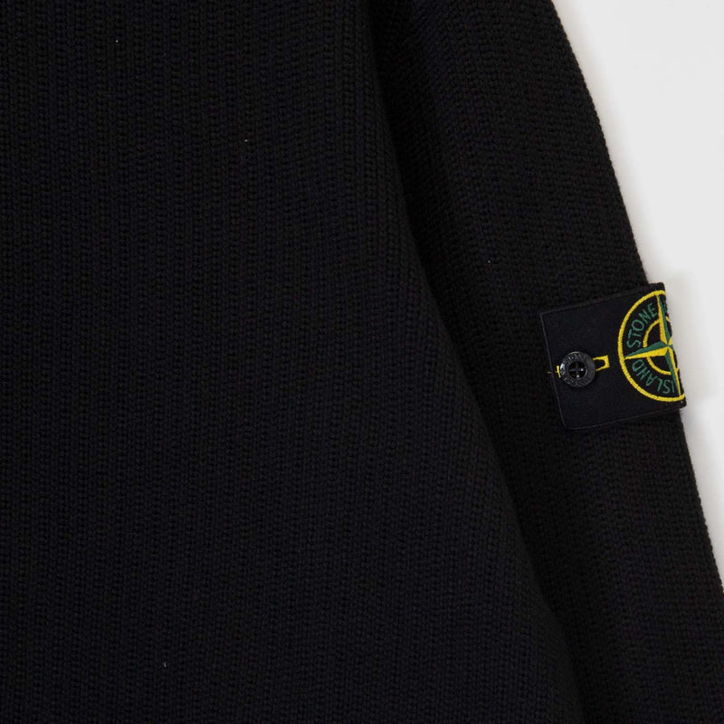 Stone Island 5100048 TURTLE NECK SWEATER, Black