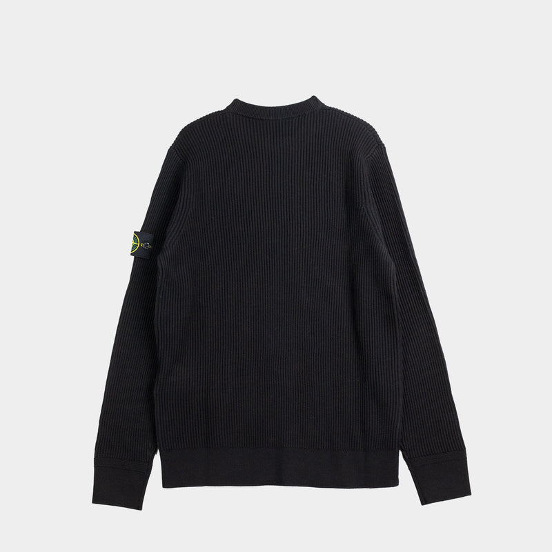 Stone Island 5100053 CREWNECK SWEATER, Black