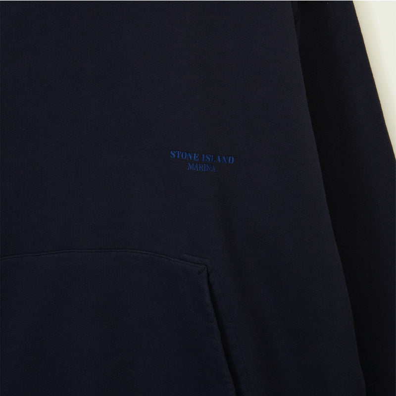 Stone Island 6100027 MARINA HOODIE SWEATER, Blue Navy