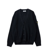 Black cardigan on a white background. 