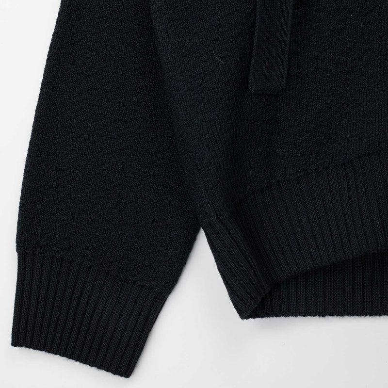 Stone Island 5100010 LOOSE-FIT V-NECK CARDIGAN, Black