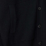 Stone Island 5100010 LOOSE-FIT V-NECK CARDIGAN, Black