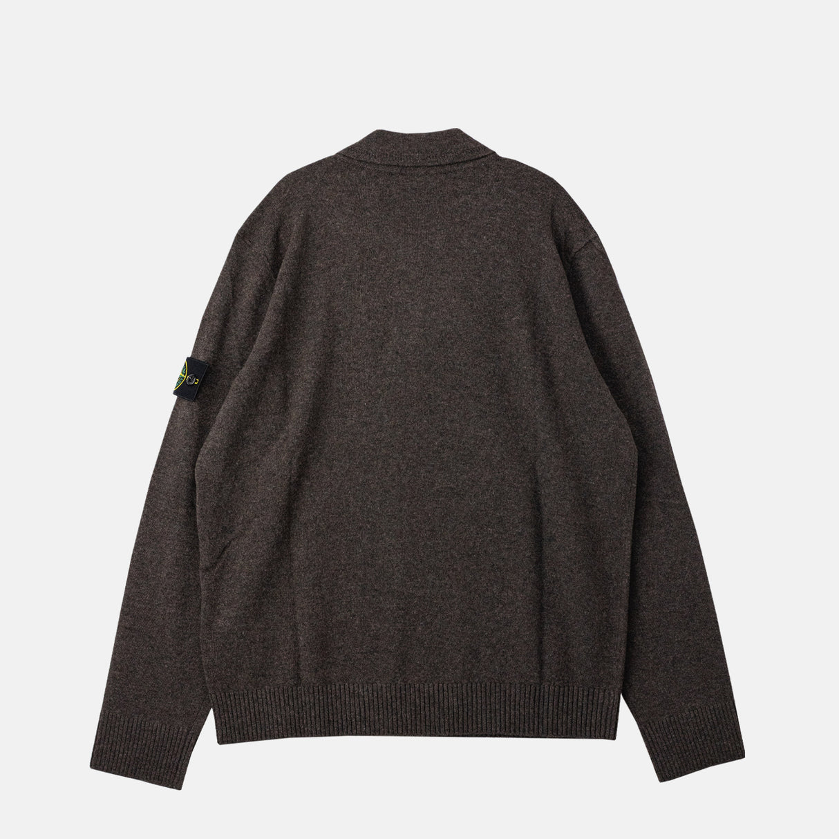 Stone Island LIGHT RWS GEELONG WOOL POLO, Melange Lead