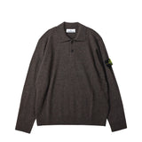 Stone Island LIGHT RWS GEELONG WOOL POLO, Melange Lead