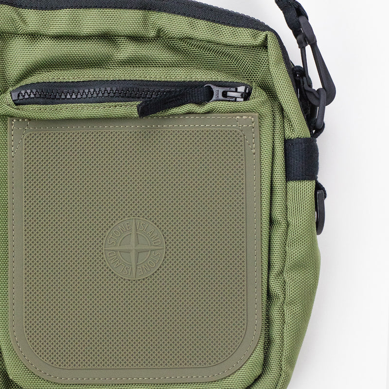Stone Island NYLON PANAMA CROSS BODY BAG, Military Green