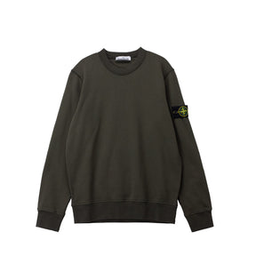 Green sweatshirt on a white background