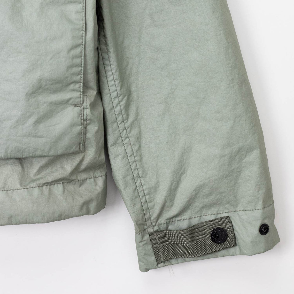Stone Island 4100004 MEMBRANE 3L TC SHORT PARKA ARMY, Sage Green