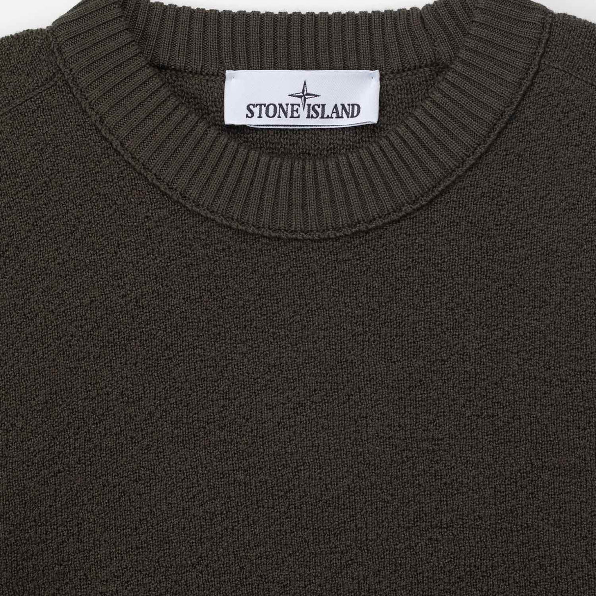 Stone Island  5100011 WOOL CREWNECK JUMPER, Coal Grey