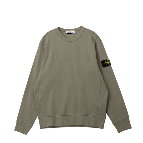 Green sweatshirt on a white background