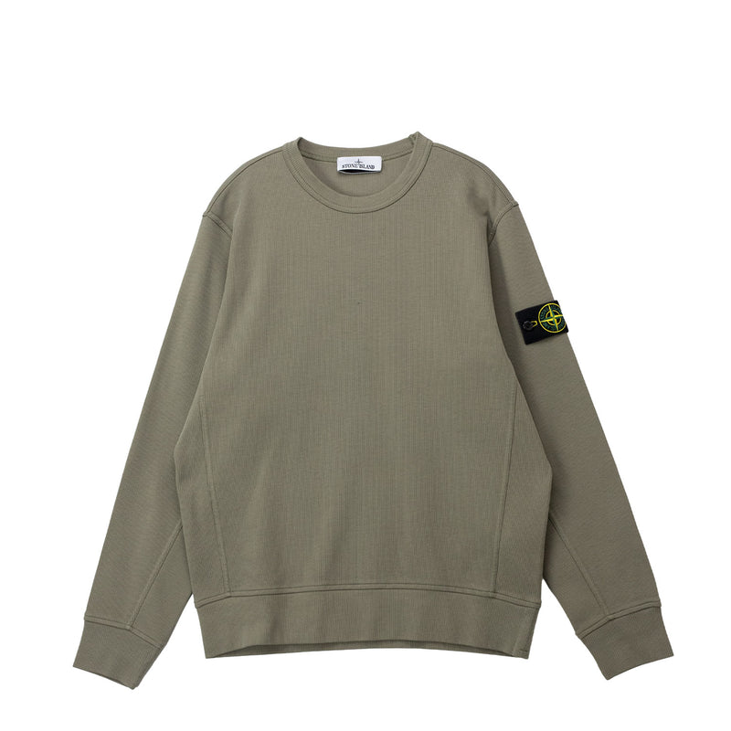Green sweatshirt on a white background