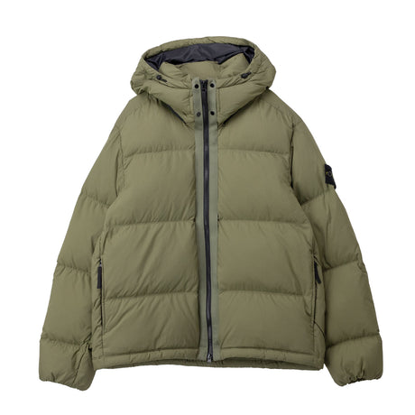 Green jacket on a white background