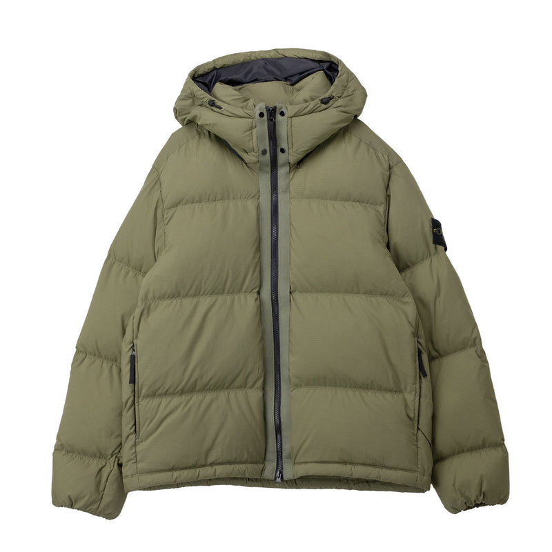 Green jacket on a white background