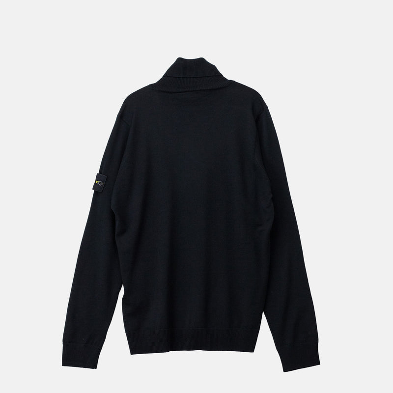 Stone Island 5100025 TURTLENECK JUMPER, Black