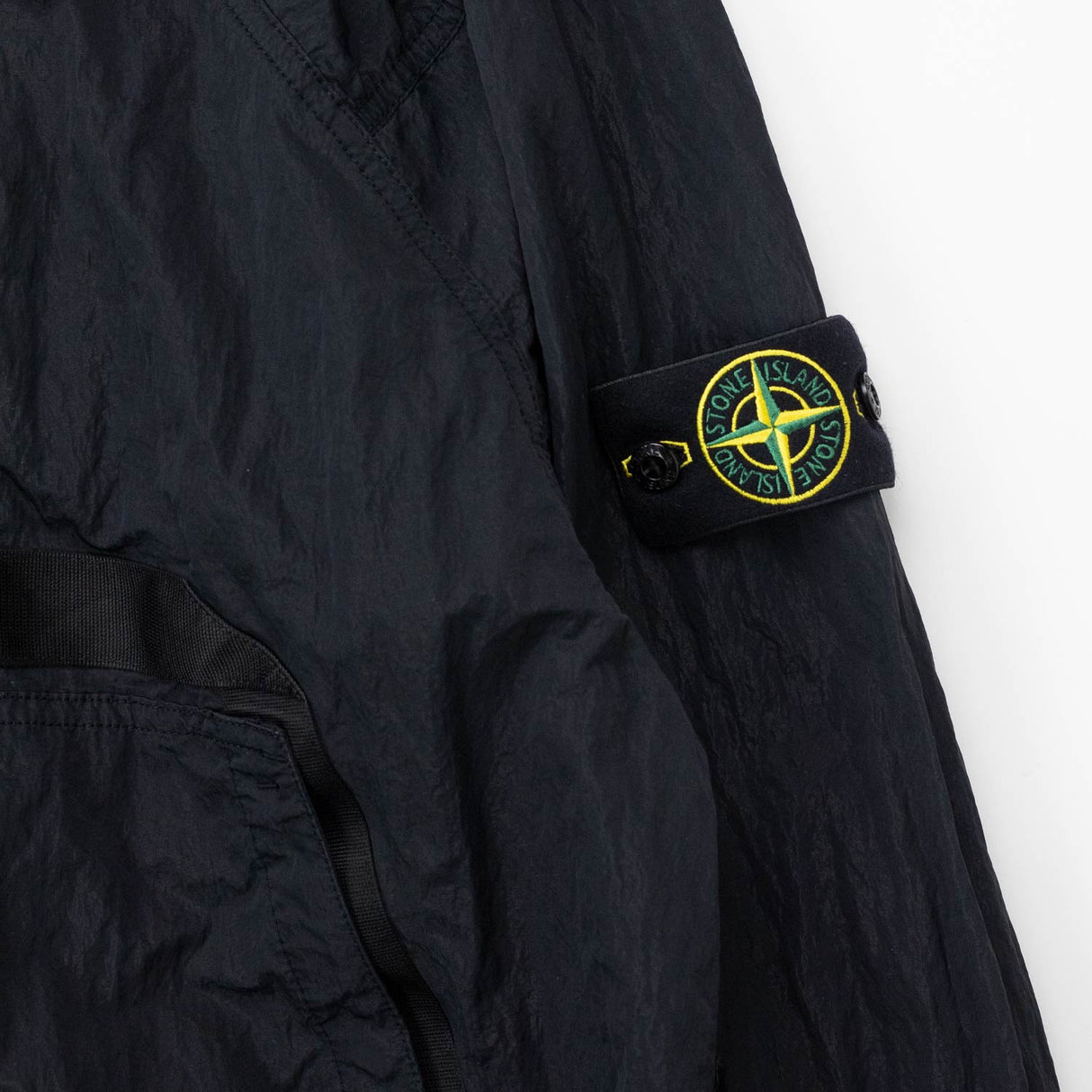 Stone Island Q100009 STAND COLLAR JACKET, Black
