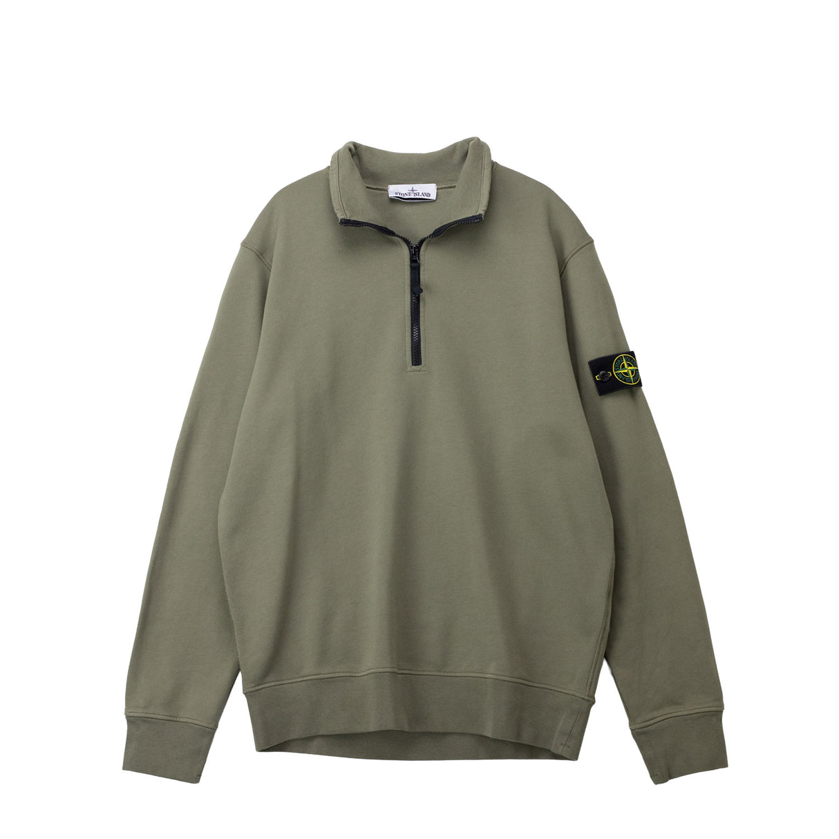 Green sweatshirt on a white background