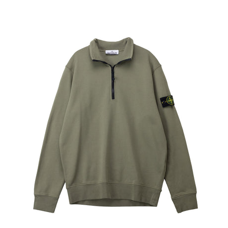 Green sweatshirt on a white background