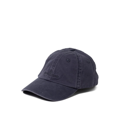 Navy blue baseball cap on a white background