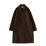 Studio Nicholson CABO WOOL COAT, Espresso