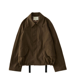 Brown jacket on a white background