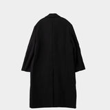 Studio Nicholson DIALL DB OVERCOAT, Black