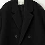 Studio Nicholson DIALL DB OVERCOAT, Black