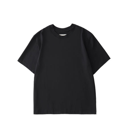 Black t-shirt on a white background