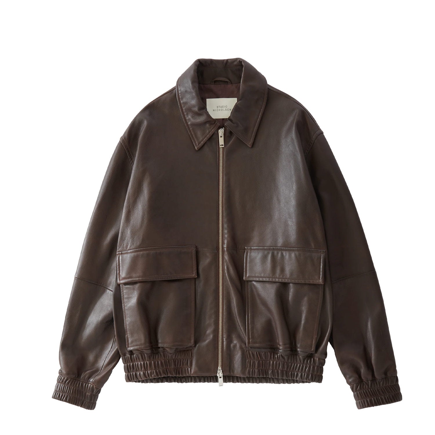 STUDIO NICHOLSON Bomber Jacket サイズ0 Studio Nicholson PISTON BOMBER JACKET, Brown – Beamhill