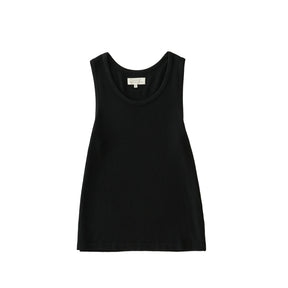 Black tank top on a white background