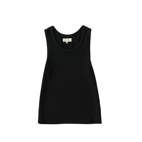 Black tank top on a white background