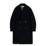 Sunflower DB OVERCOAT, Black