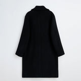 Sunflower DB OVERCOAT, Black