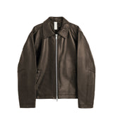 Sunflower SHORT LEATHER JACKET, Brown