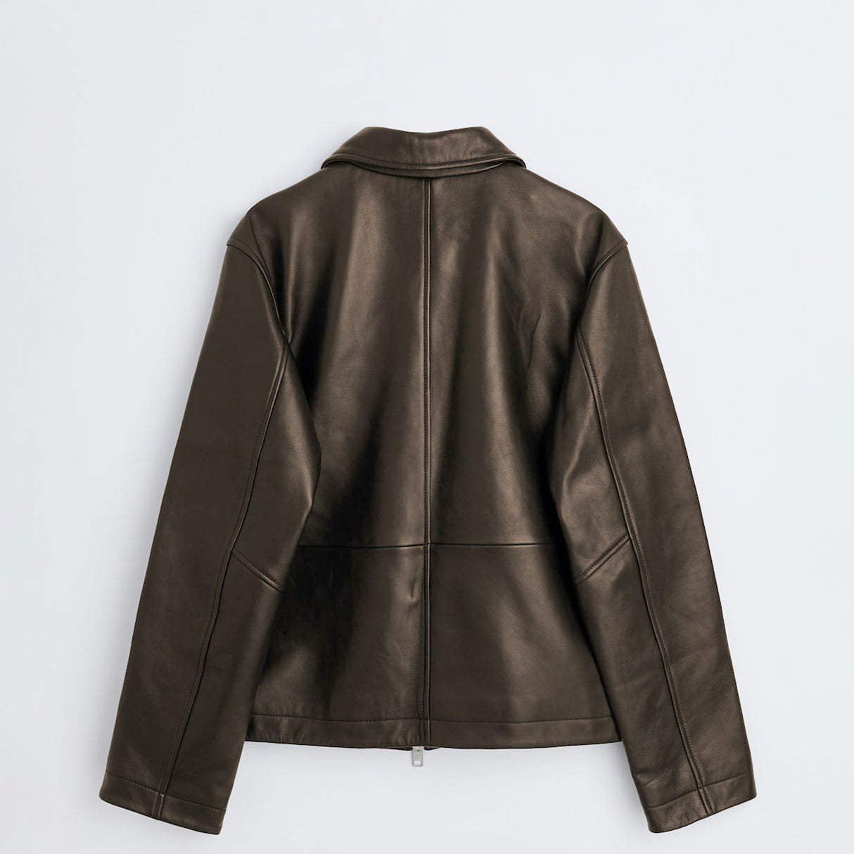 Sunflower SHORT LEATHER JACKET, Brown