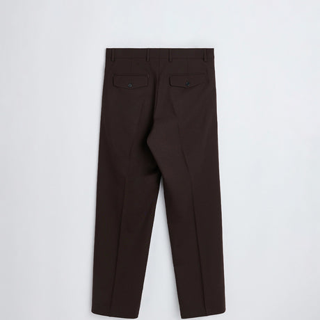 Sunflower WIDE PLEATED TROUSER, Brown