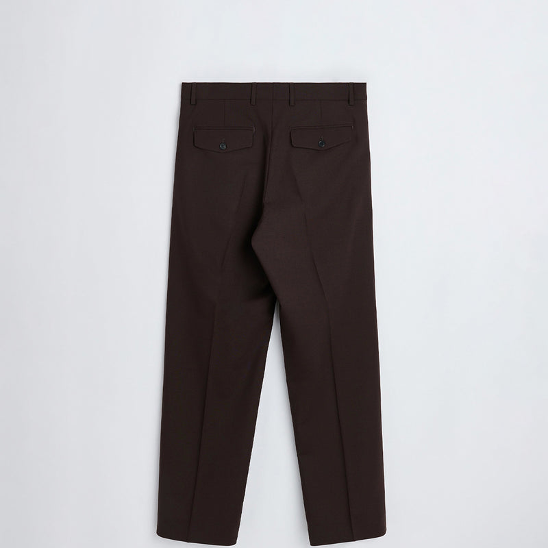 Sunflower WIDE PLEATED TROUSER, Brown