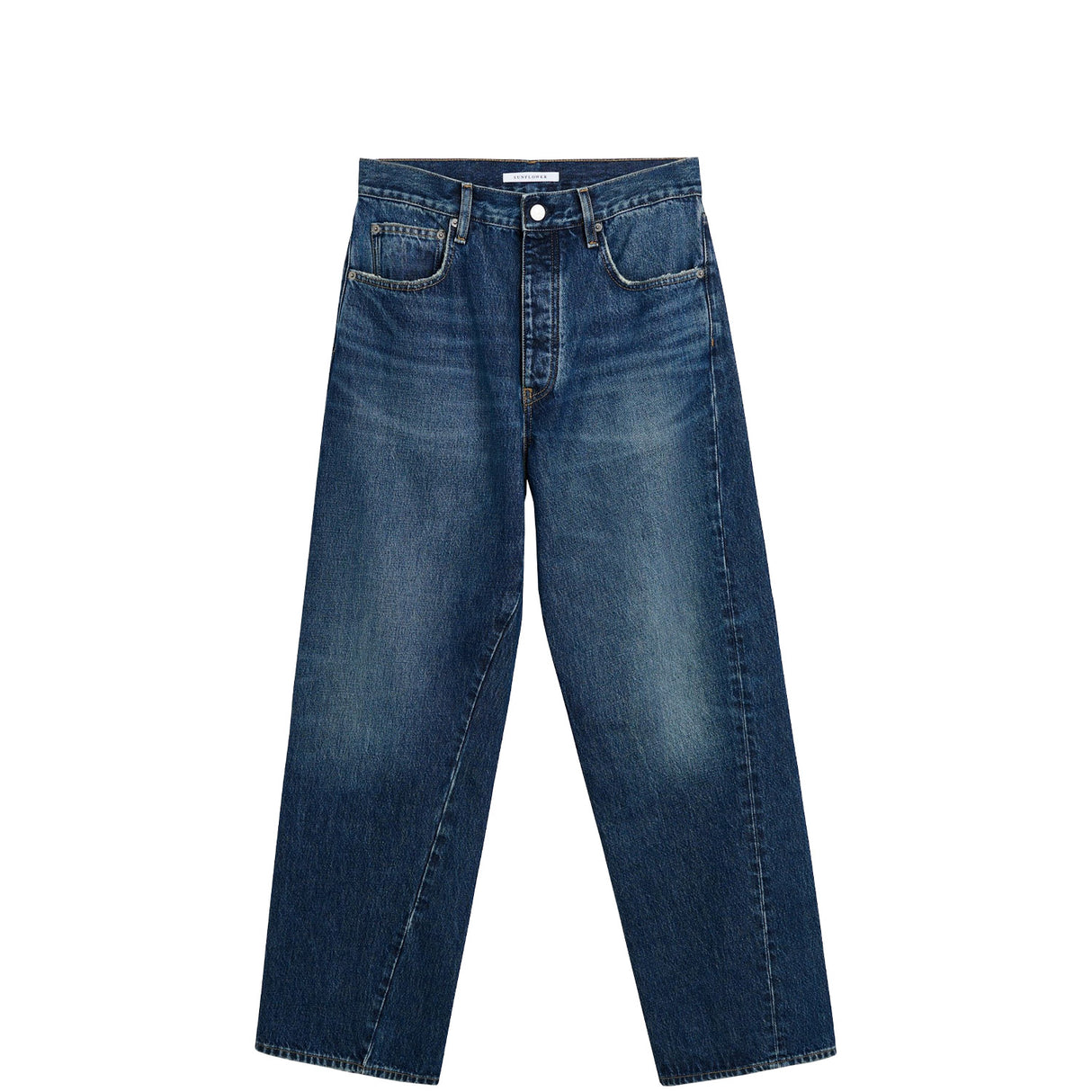 Sunflower WIDE TWIST JEANS, Dark Worn Blue