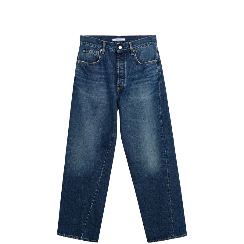 Sunflower WIDE TWIST JEANS, Dark Worn Blue