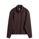 Sunflower WOOL HALF ZIP, Brown