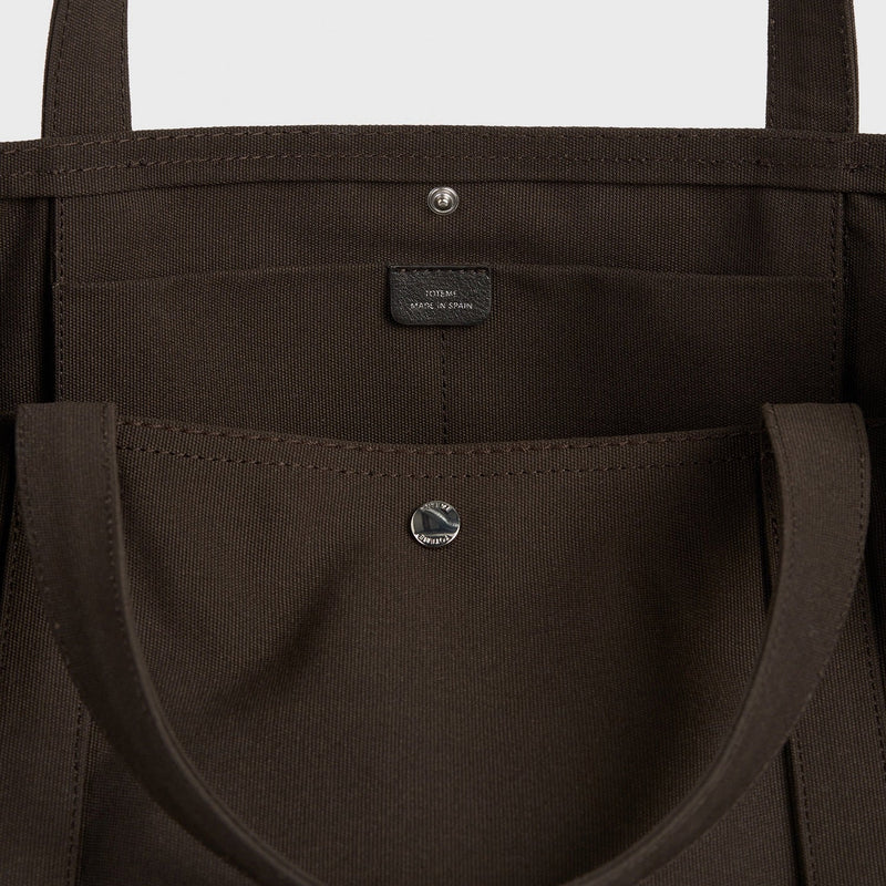 TOTEME BEACH TOTE, Dark Brown