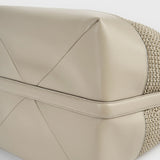 TOTEME BELTED WOVEN LEATHER TOTE, Fawn