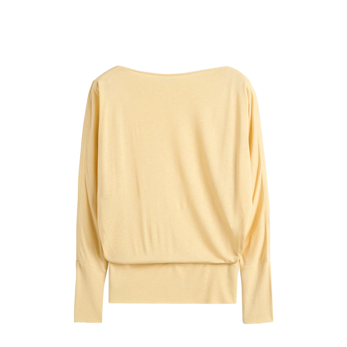 TOTEME BOATNECK JERSEY TOP, Champagne