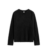 TOTEME BOXY SILK KNIT, Black