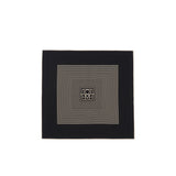 TOTEME CENTERED MONOGRAM SILK SCARF, Black