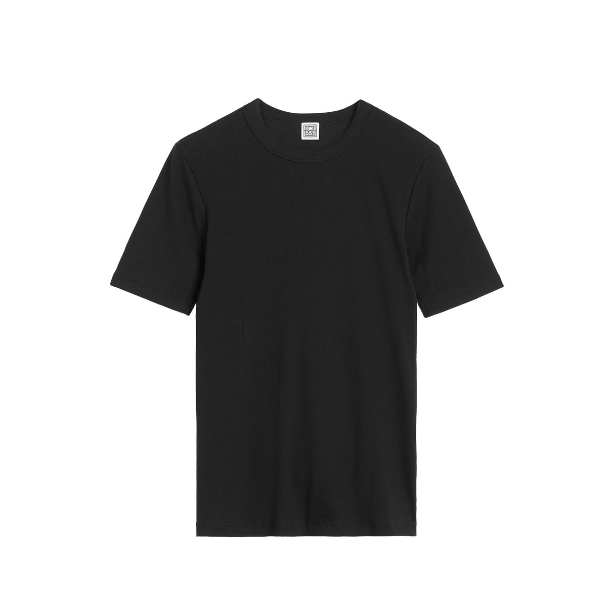 TOTEME CLASSIC RIB TEE, Black