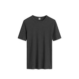 TOTEME CLASSIC RIB TEE, Charcoal Melange