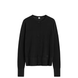 TOTEME FINE KNIT CARDIGAN, Black