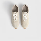 TOTEME FLEX SUEDE SNEAKERS, Stone